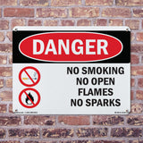 No Smoking No Open Flames No Sparks