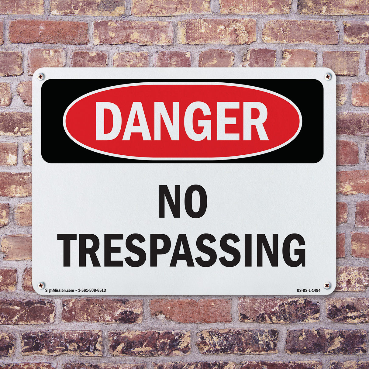 Portrait No Trespassing