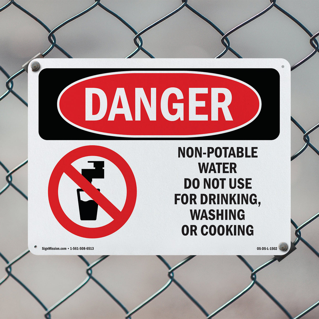Non-Potable Water Do Not Use For Drinking