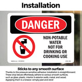 Non-Potable Water Not For Drinking Cooking