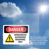 Operation By Authorized Personnel Only