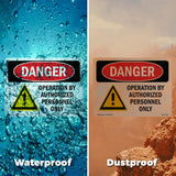 Operation By Authorized Personnel Only