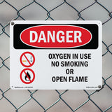 Oxygen In Use No Smoking Or Open Flame