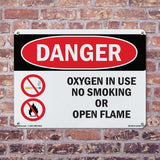 Oxygen In Use No Smoking Or Open Flame
