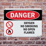 Oxygen No Smoking No Open Flames