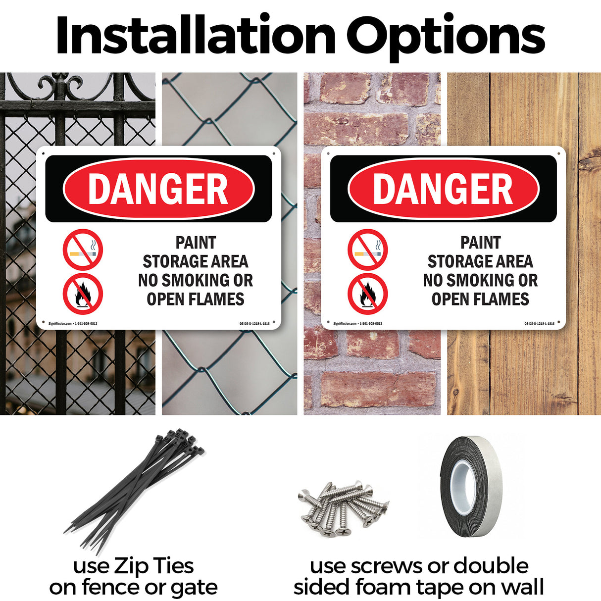 Paint Storage Area No Smoking Or Open Flames