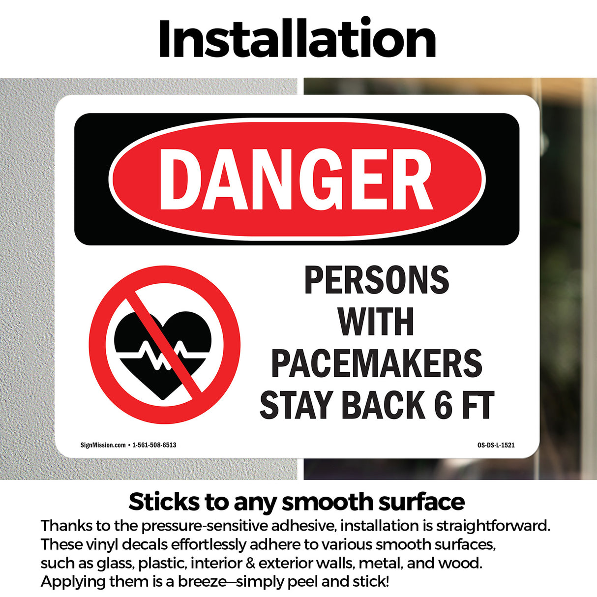 Persons With Pacemakers Stay Back 6 Ft