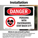 Persons With Pacemakers Stay Back 6 Ft