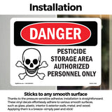 Pesticide Storage Area Spanish