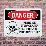 Pesticide Storage Area Spanish