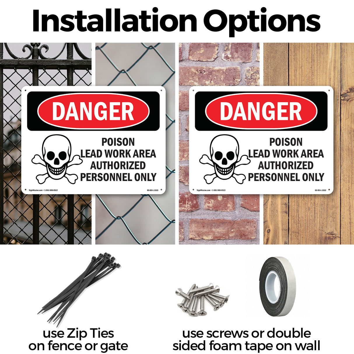 Poison Lead Work Area Authorized Only