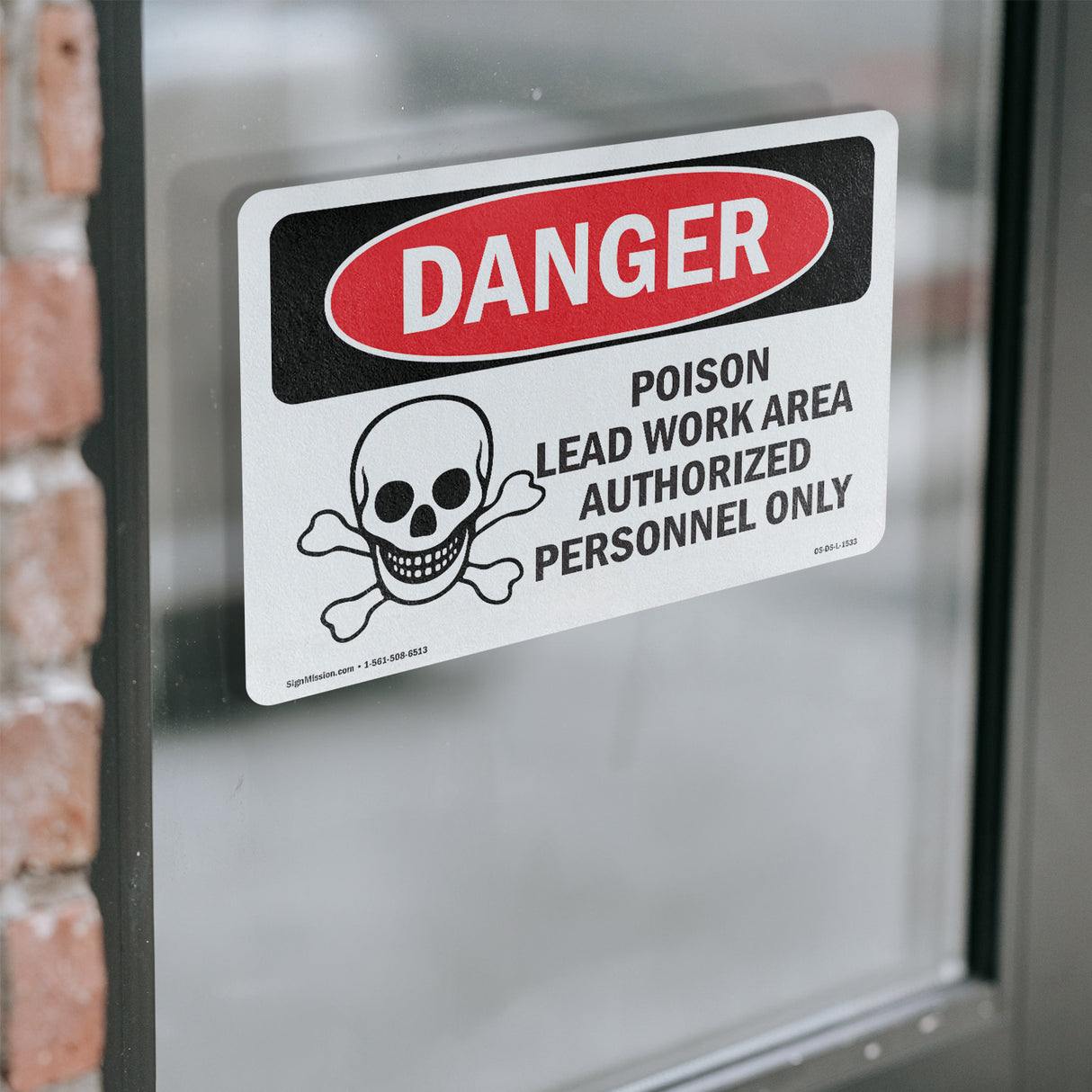 Poison Lead Work Area Authorized Only