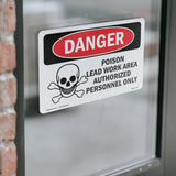 Poison Lead Work Area Authorized Only