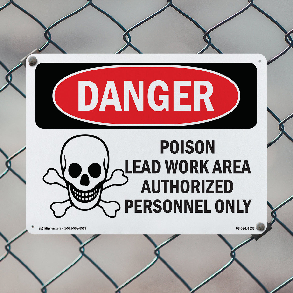 Poison Lead Work Area Authorized Only