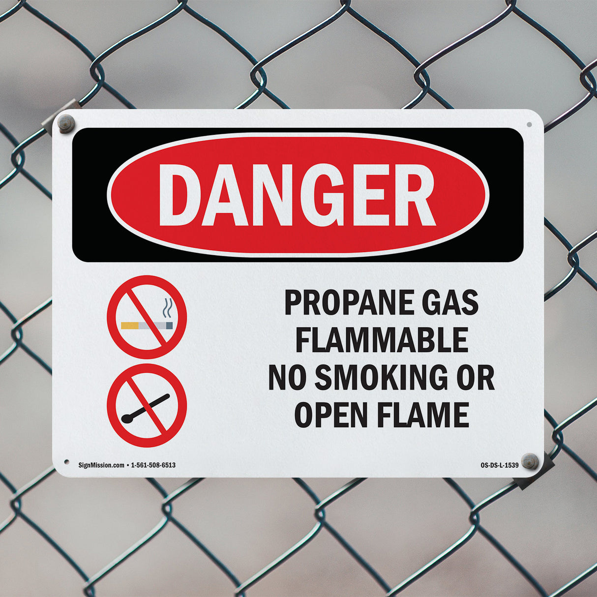 Propane Gas Flammable No Smoking