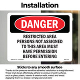 Restricted Area Persons Not Assigned