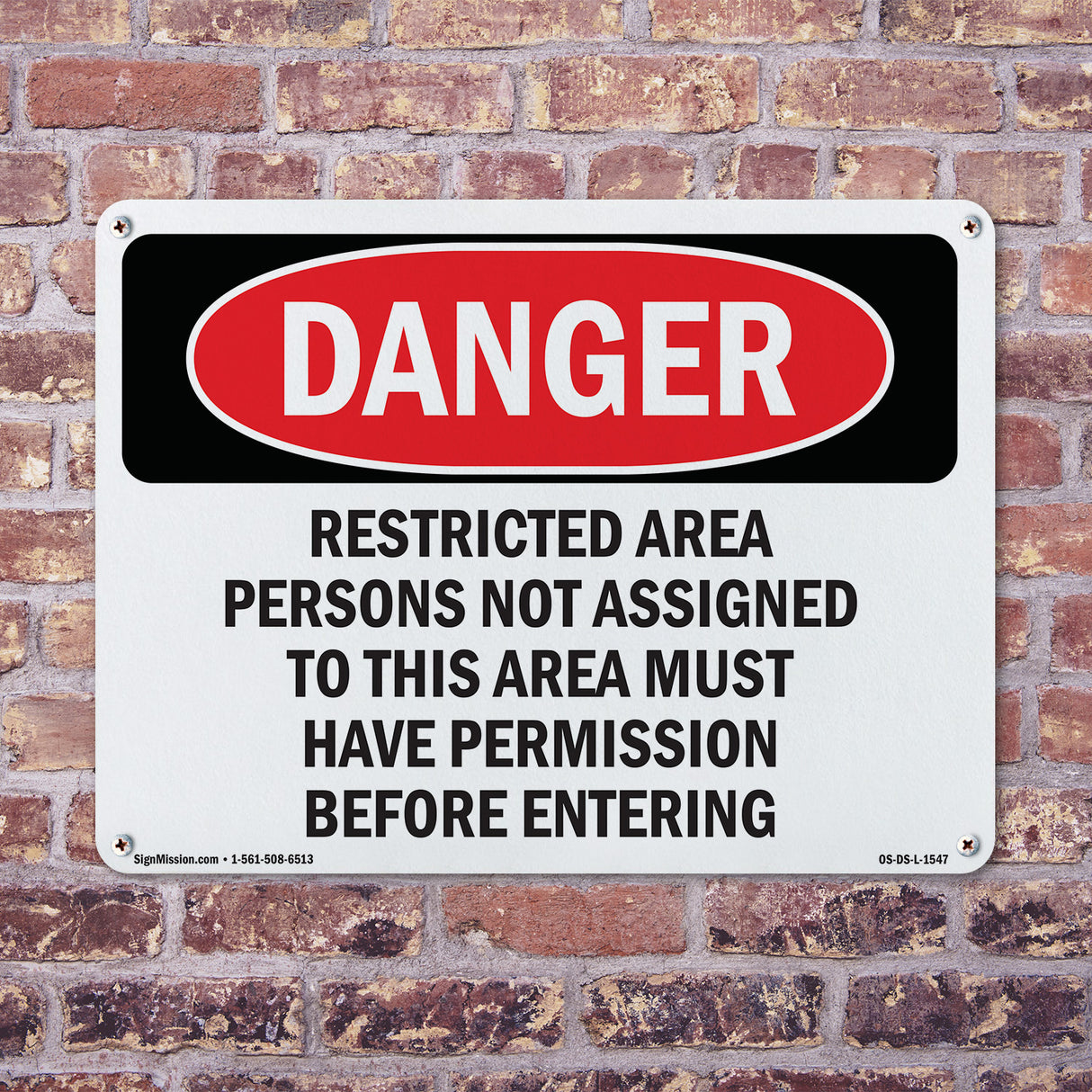 Restricted Area Persons Not Assigned