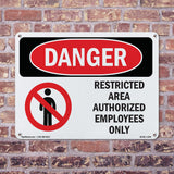 Restricted Area Authorized Employees Only