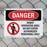 Robot Operating Area Do Not Enter