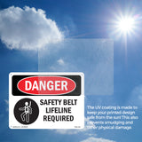 Safety Belt And Lifeline Required Symbol