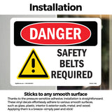 Safety Belts Required