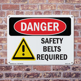 Safety Belts Required