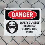 Safety Glasses Required Beyond This Point