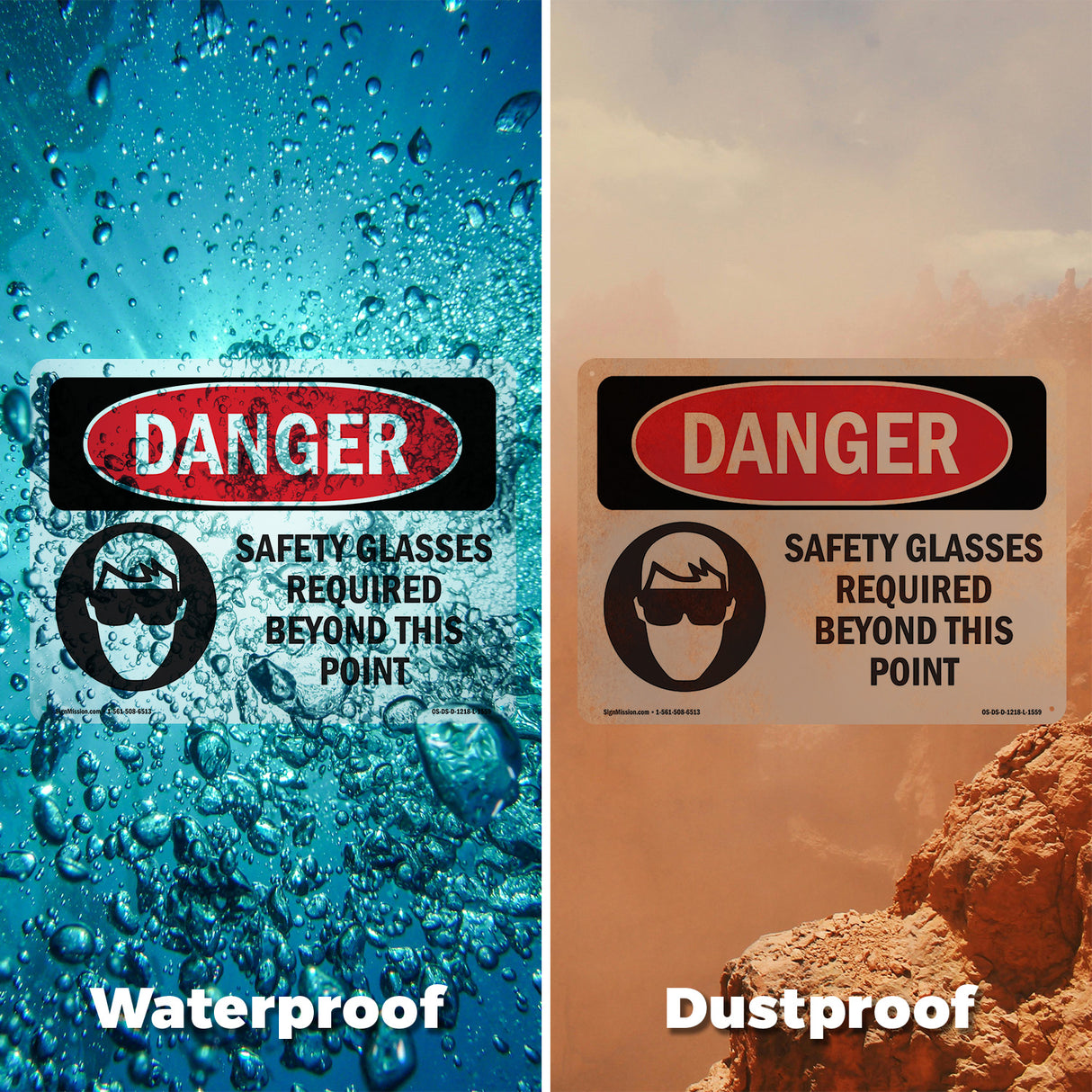 Safety Glasses Required Beyond This Point