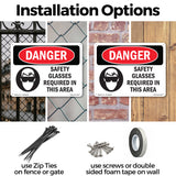 Safety Glasses Required In This Area