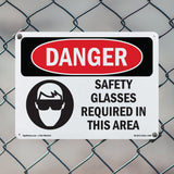 Safety Glasses Required In This Area