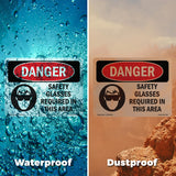 Safety Glasses Required In This Area