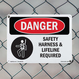 Safety Harness And Lifeline Required