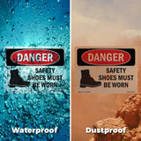 Safety Shoes Must Be Worn
