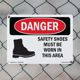 Safety Shoes Must Be Worn In This Area