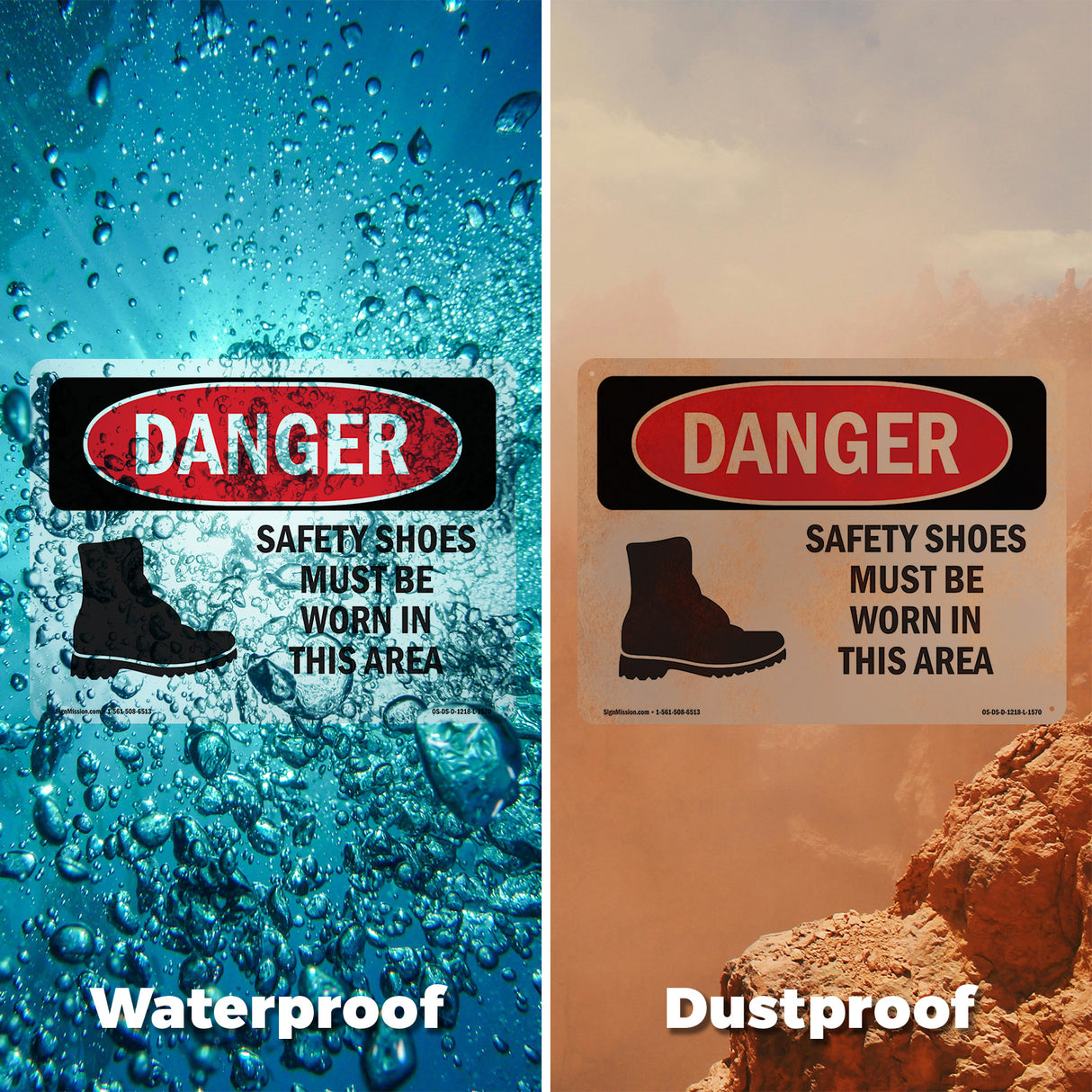 Safety Shoes Must Be Worn In This Area