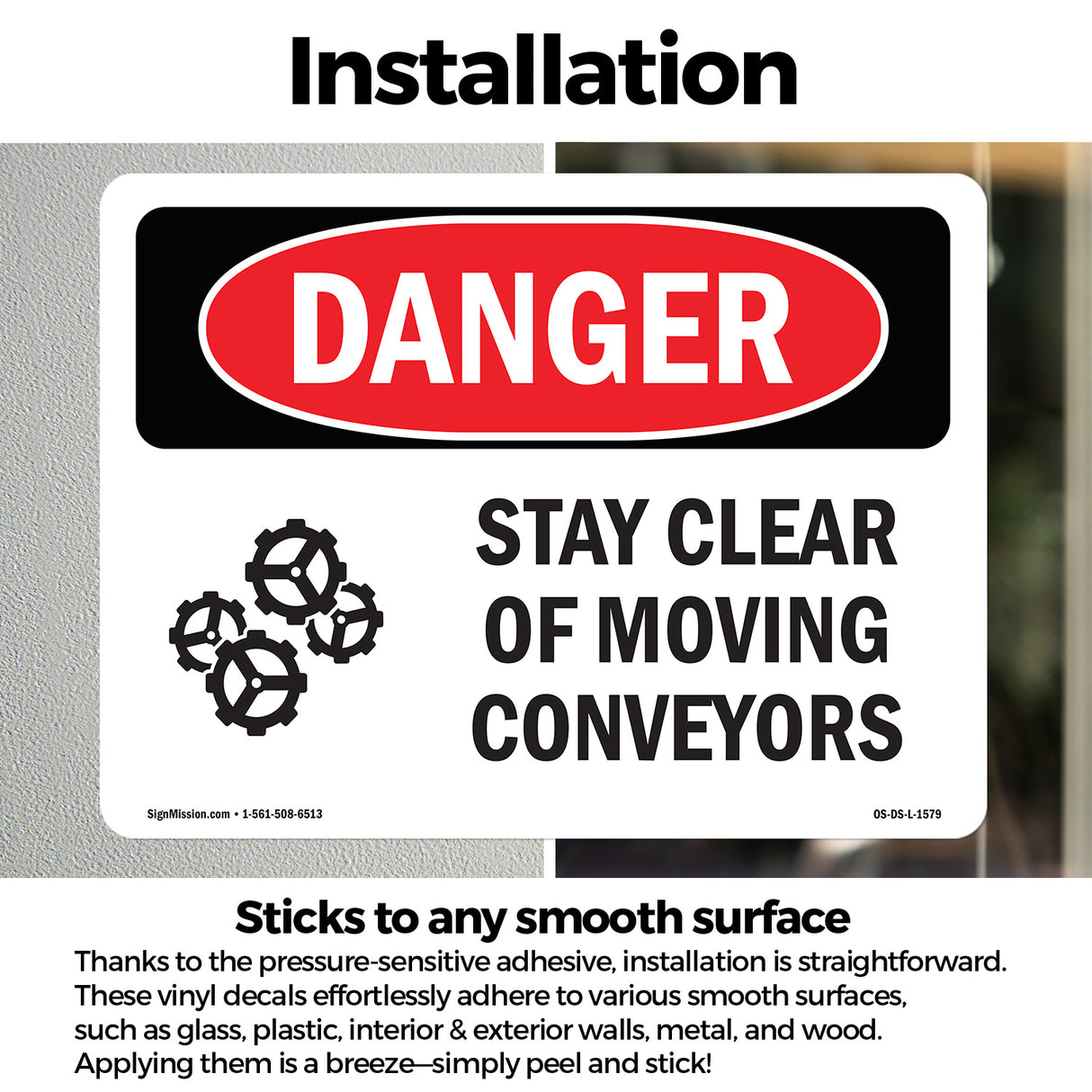 Stay Clear Of Moving Conveyors
