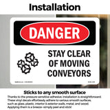 Stay Clear Of Moving Conveyors
