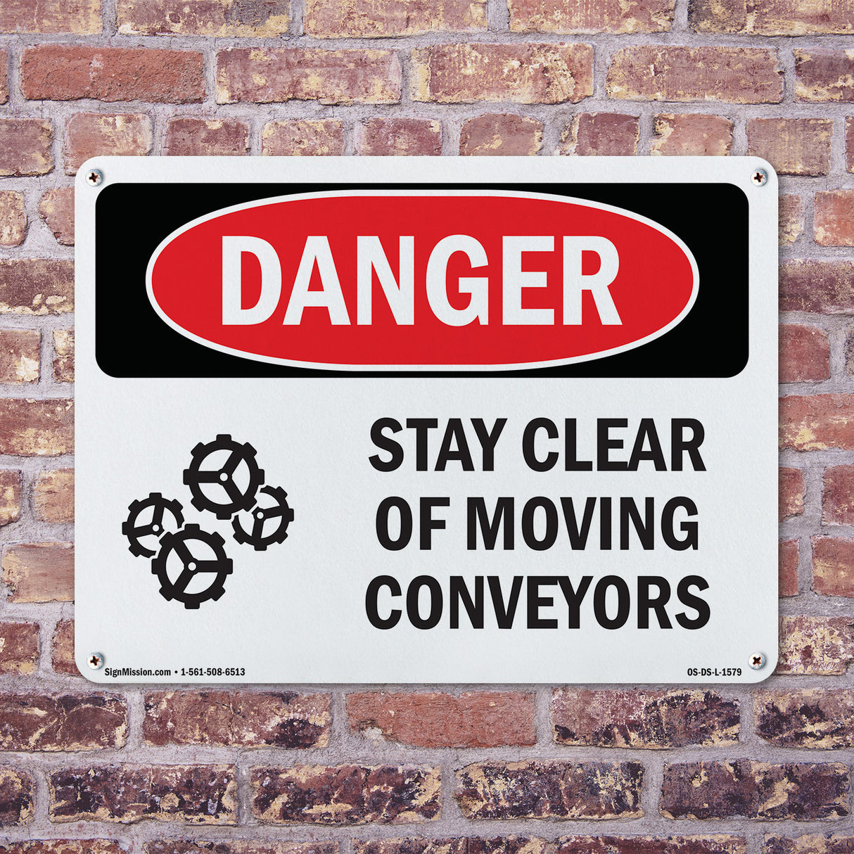 Stay Clear Of Moving Conveyors