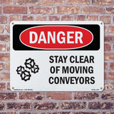 Stay Clear Of Moving Conveyors