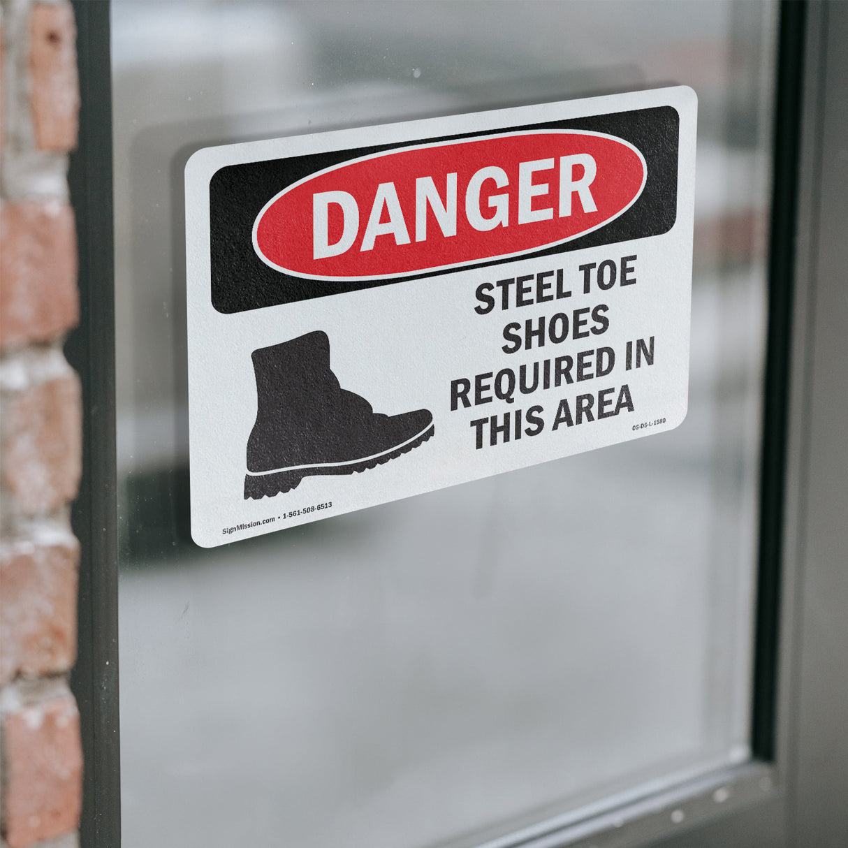 Steel Toe Shoes Required In This Area