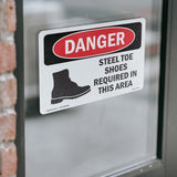Steel Toe Shoes Required In This Area