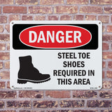 Steel Toe Shoes Required In This Area