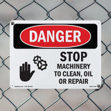 Stop Machinery To Clean  Oil Or Repair