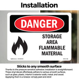 Storage Area Flammable Material