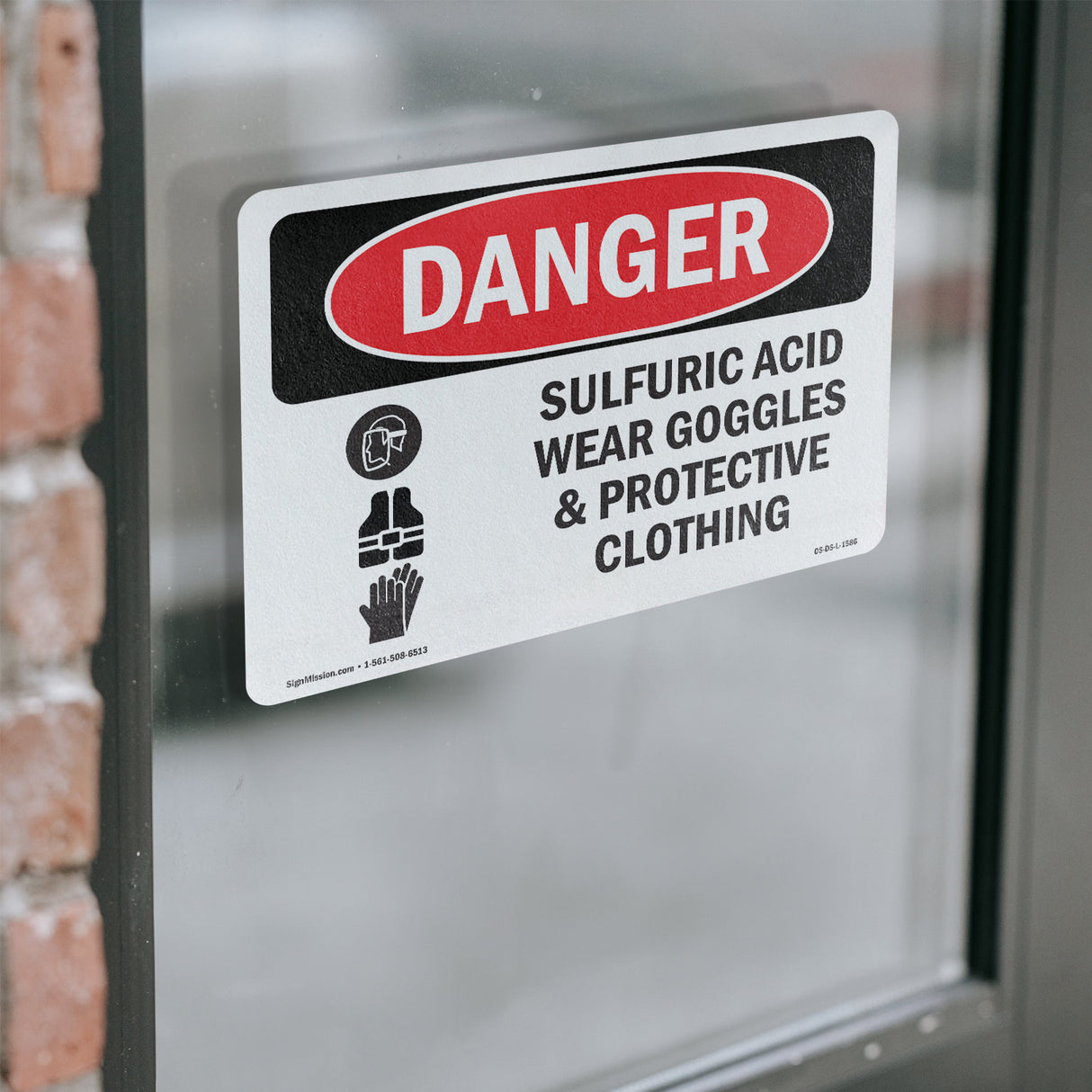 Sulfuric Acid Wear Goggles