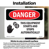 Equipment Starts And Stops Automatically