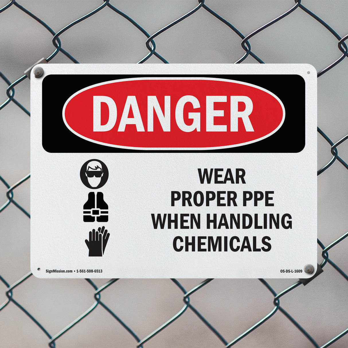Wear Proper PPE When Handling Chemicals