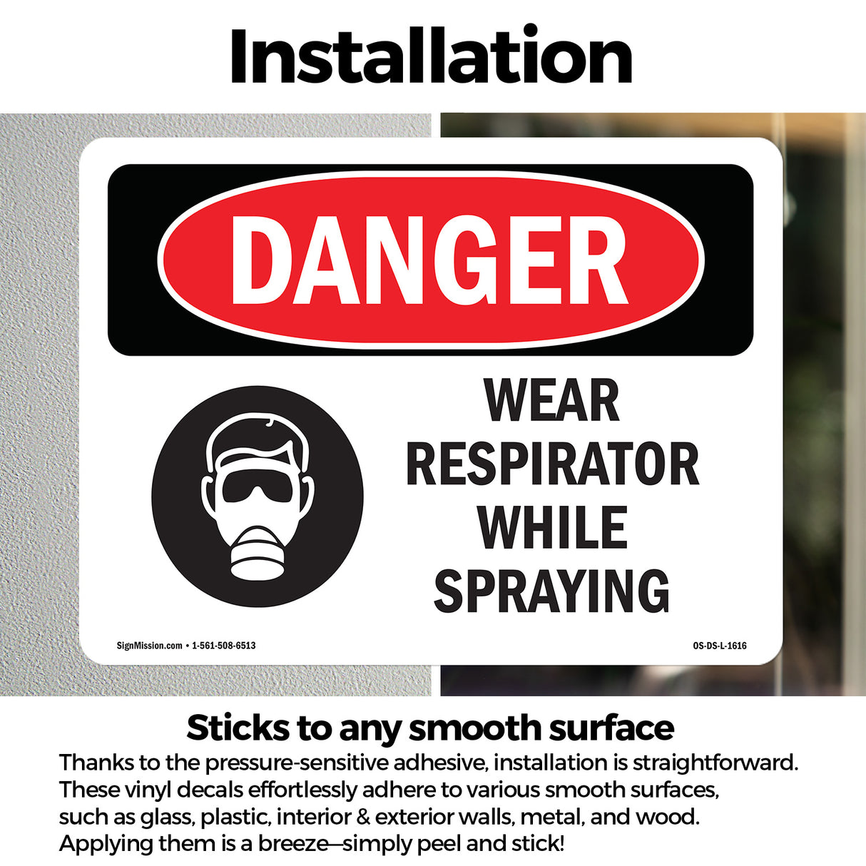 Wear Respirator While Spraying