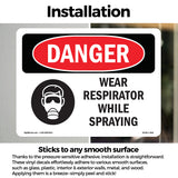 Wear Respirator While Spraying