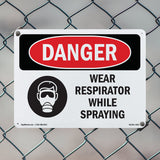 Wear Respirator While Spraying